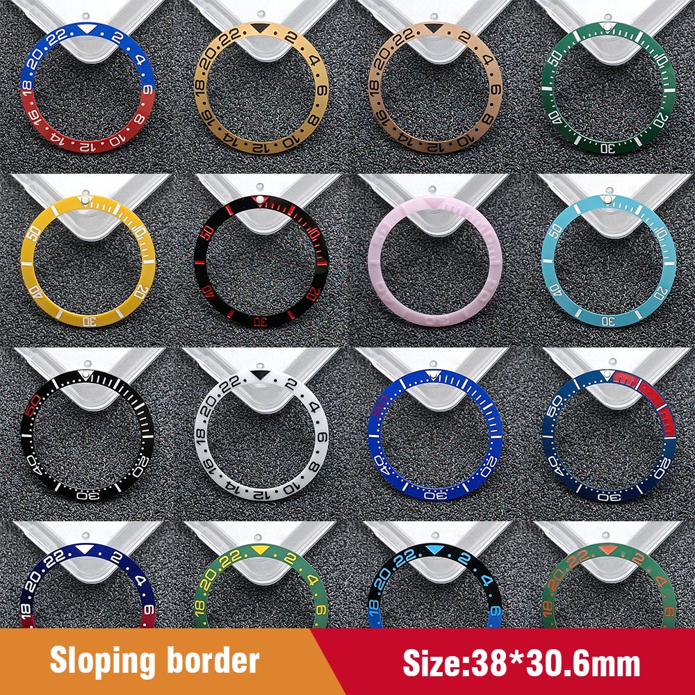 Watch Bezel Insert - Tilt 38mm *30.6mm ceramic Bezel GMT