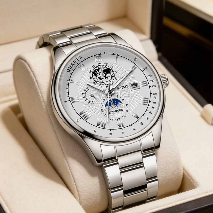 Smartwatch Casual Watches For Men - Business Luxury Men's Watches Steel Band