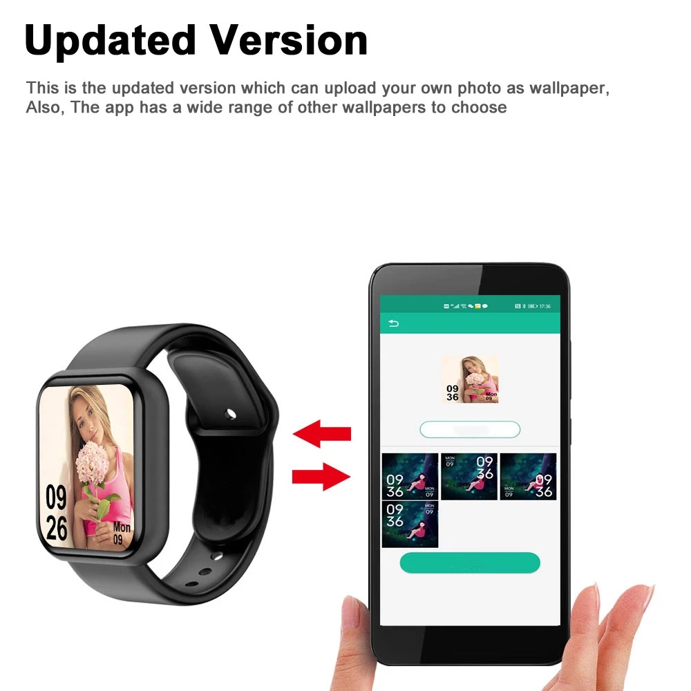 Smart Watch For Men Women Spor - đánh giá và giá Smartwatch Square Watches For Men
