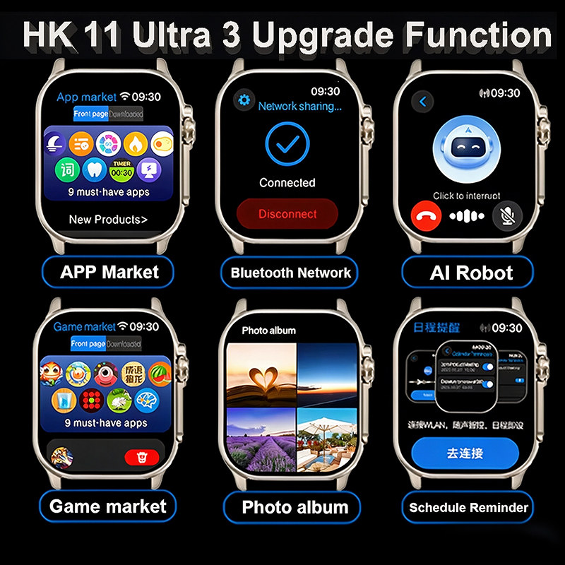 New Watch HK10 Upgrade HK11 UL - đánh giá và giá Smartwatch Square Watches For Men