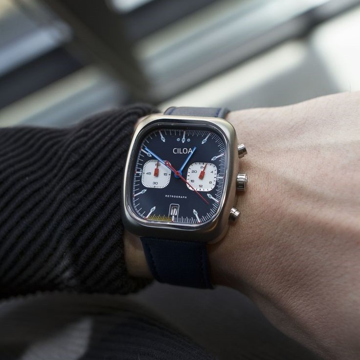 CILOA Classic Retro Square Chr - đánh giá và giá Smartwatch Square Watches For Men