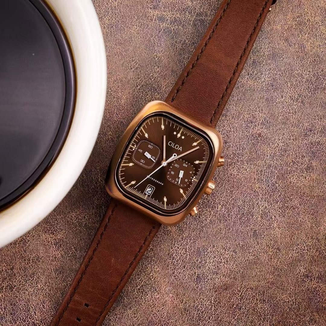 CILOA Classic Retro Square Chr - đánh giá và giá Smartwatch Square Watches For Men