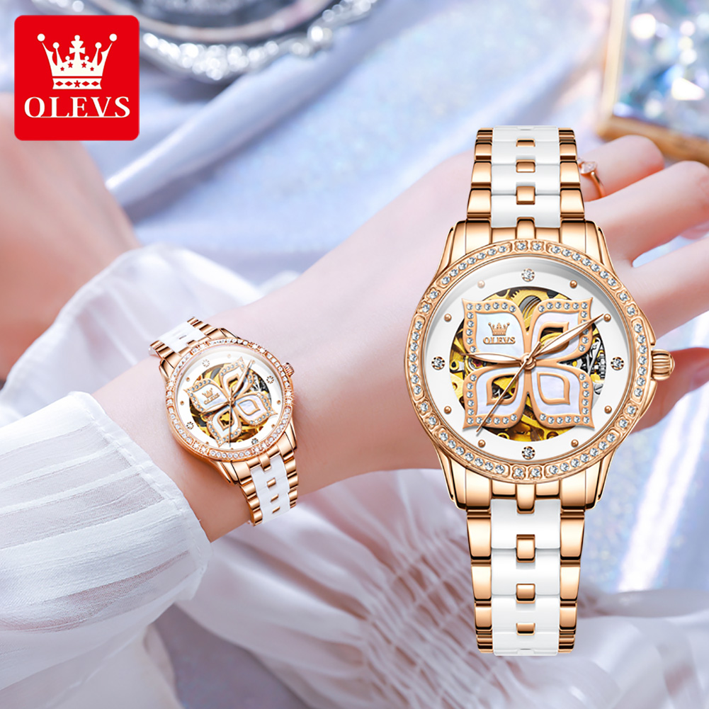 OLEVS Automatic Watch For Wome - đánh giá và giá Skeleton Mechanical Watch