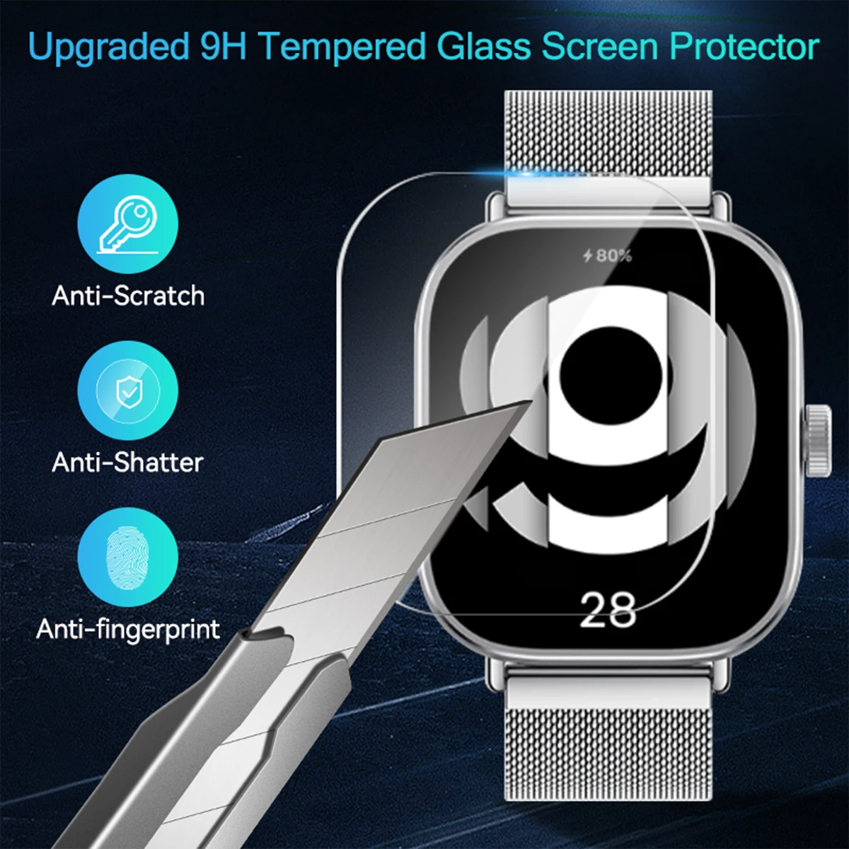 Tempered Glass for Xiaomi Redm - đánh giá và giá Smart Watch Screen Protector