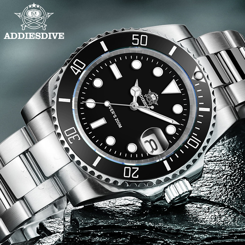 ADDIESDIVE Men's Classic Watch - đánh giá và giá Watch Bezel Insert