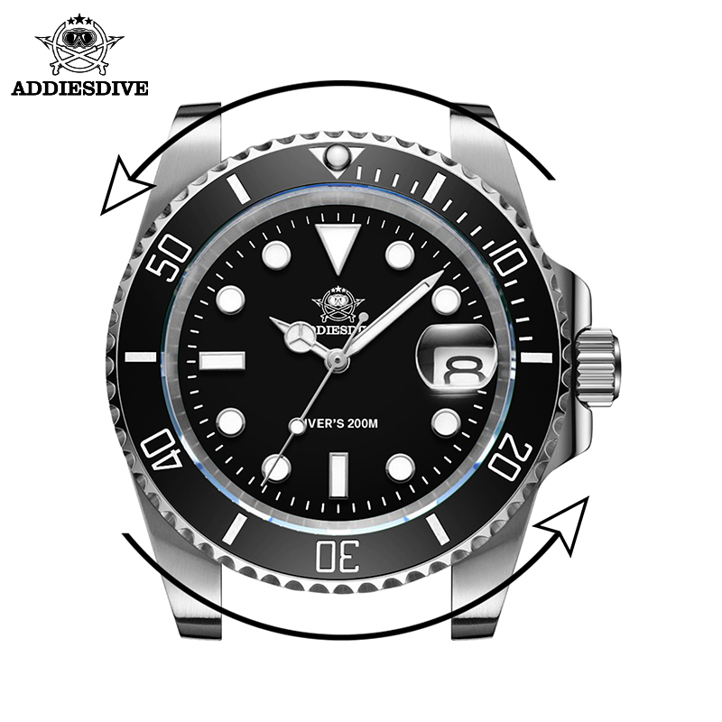 ADDIESDIVE Men's Classic Watch - đánh giá và giá Watch Bezel Insert