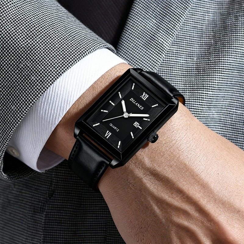 Casual Leather Men Watches Sim - đánh giá và giá Smartwatch Square Watches For Men