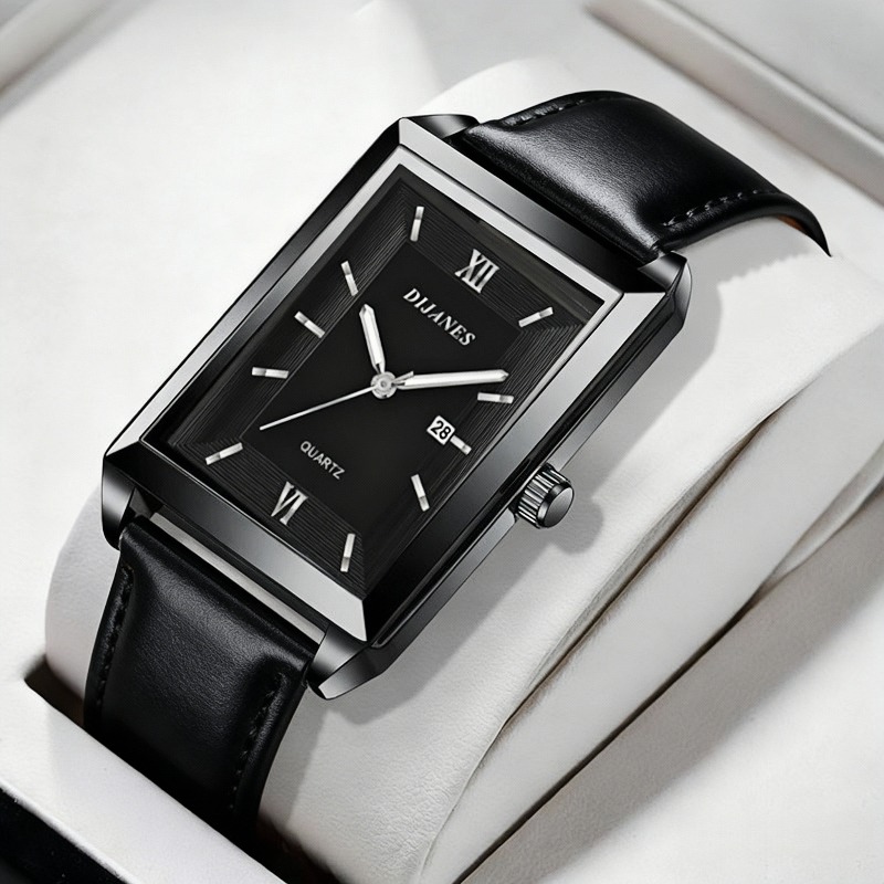 Casual Leather Men Watches Sim - đánh giá và giá Smartwatch Square Watches For Men