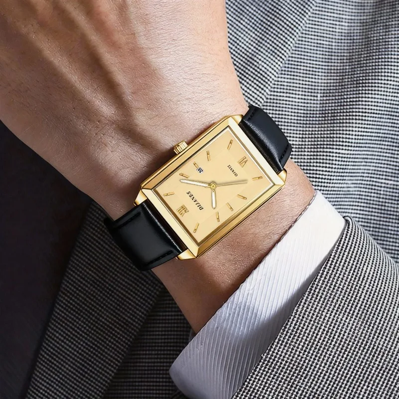 Casual Leather Men Watches Sim - đánh giá và giá Smartwatch Square Watches For Men
