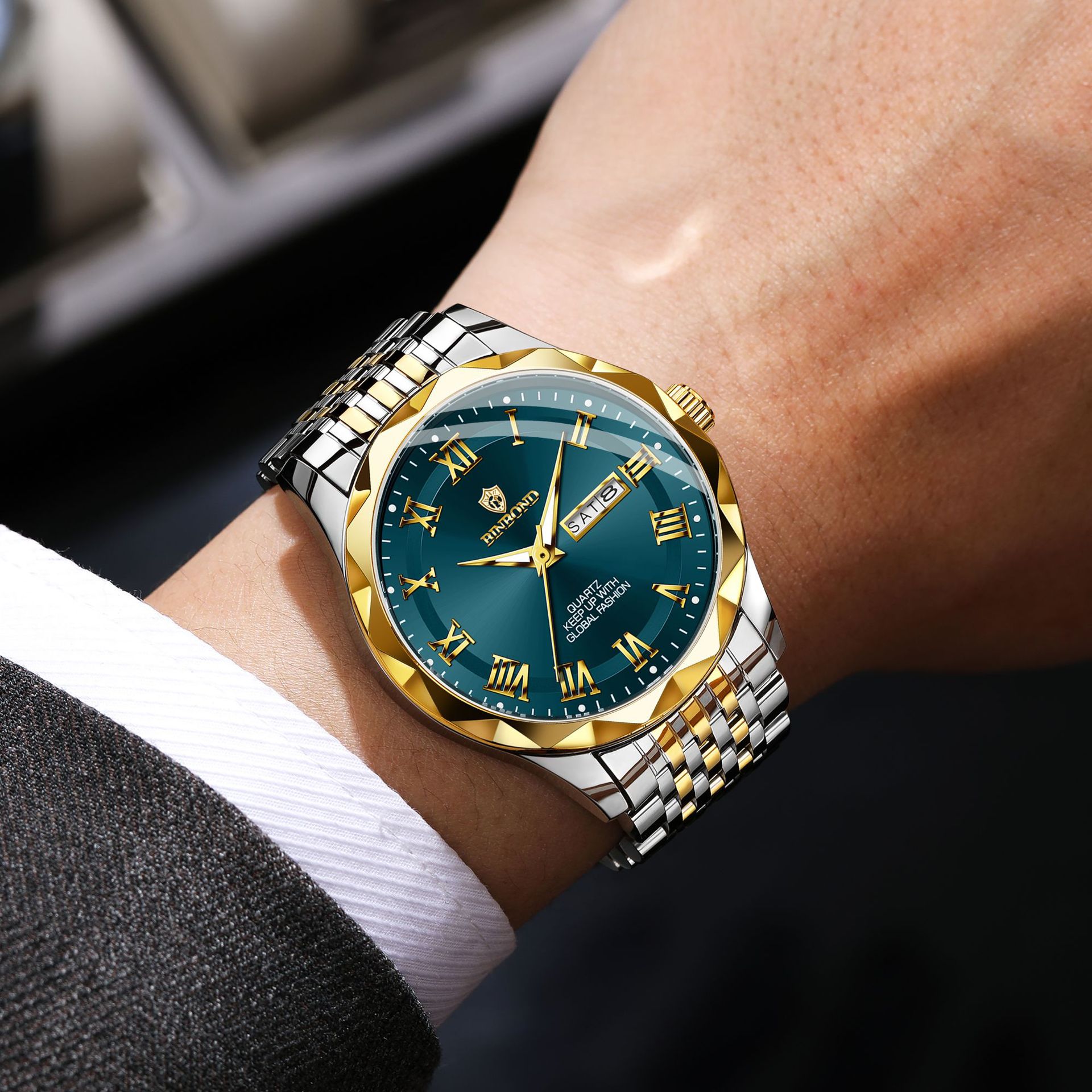 BINBOND Luxury Quartz Wristwat - đánh giá và giá Smartwatch Casual Watches For Men
